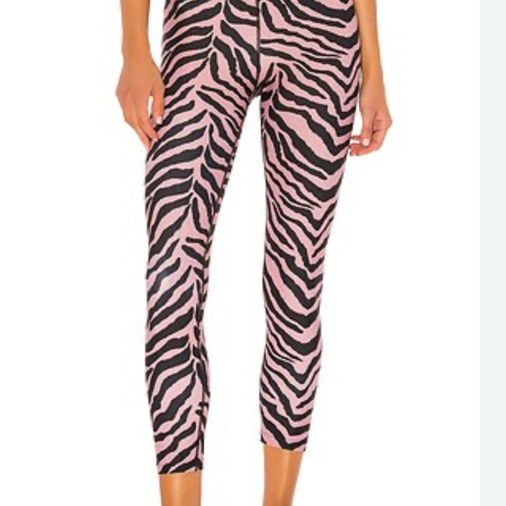 Pink and Black Zebra Print Leggings